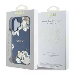 iPhone 16 | Coque GUESS Fleurs Imprimées sur Monogramme 4G