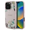 iPhone 16 Pro | Coque GUESS Fleurs Imprimées sur Monogramme