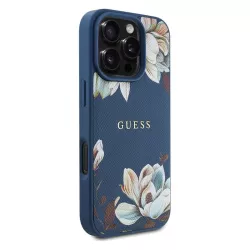 iPhone 16 Pro | Coque GUESS Fleurs Imprimées sur Monogramme