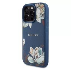 iPhone 16 Pro | Coque GUESS Fleurs Imprimées sur Monogramme