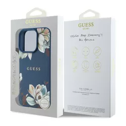 iPhone 16 Pro Max | Coque GUESS Fleurs Imprimées sur Monogramme 4G