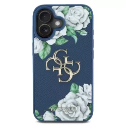 iPhone 16 | Coque GUESS Roses Imprimées & Logo 4G