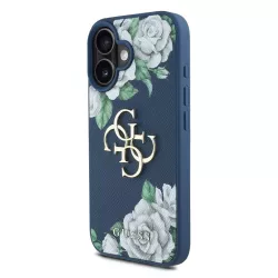 iPhone 16 | Coque GUESS Roses Imprimées & Logo 4G