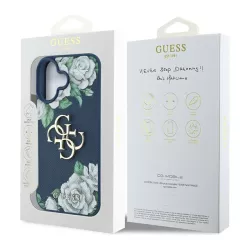 iPhone 16 | Coque GUESS Roses Imprimées & Logo 4G