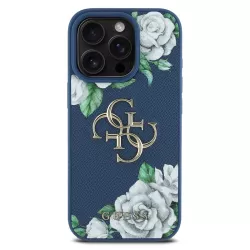 iPhone 16 Pro | Coque GUESS Roses Imprimées & Logo 4G