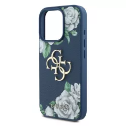 iPhone 16 Pro | Coque GUESS Roses Imprimées & Logo 4G