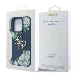iPhone 16 Pro Max | Coque GUESS Roses Imprimées & Logo 4G