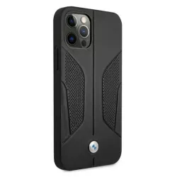 iPhone 12 Pro Max | Coque BMW Côtés Perforés Cuir Véritable