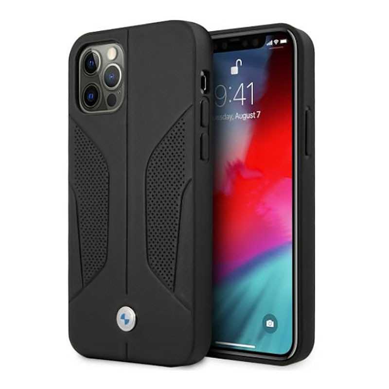iPhone 12 Pro Max | Coque BMW Côtés Perforés Cuir Véritable iPhone 12 Pro Max | Coque BMW Côtés Perforés Cuir Véritable