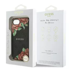 iPhone 16e | Coque GUESS Roses Imprimées sur Monogramme 4G