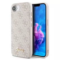 iPhone 16e | Coque MagSafe GUESS Monogramme 4G & Script Logo