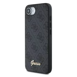 iPhone 16e | Coque MagSafe GUESS Monogramme 4G & Script Logo