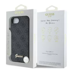 iPhone 16e | Coque MagSafe GUESS Monogramme 4G & Script Logo