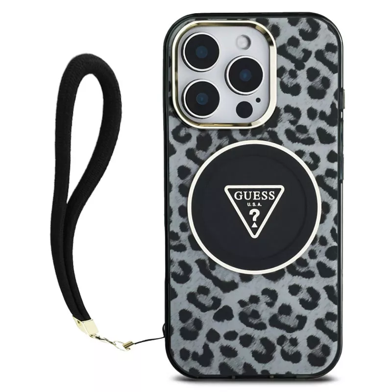 iPhone 16 Pro | Coque MagSafe GUESS IML Léopard & Dragonne