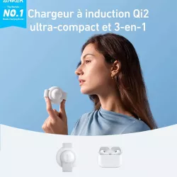 Chargeur Induction Pliable Qi2 ANKER MagGo 3-en-1