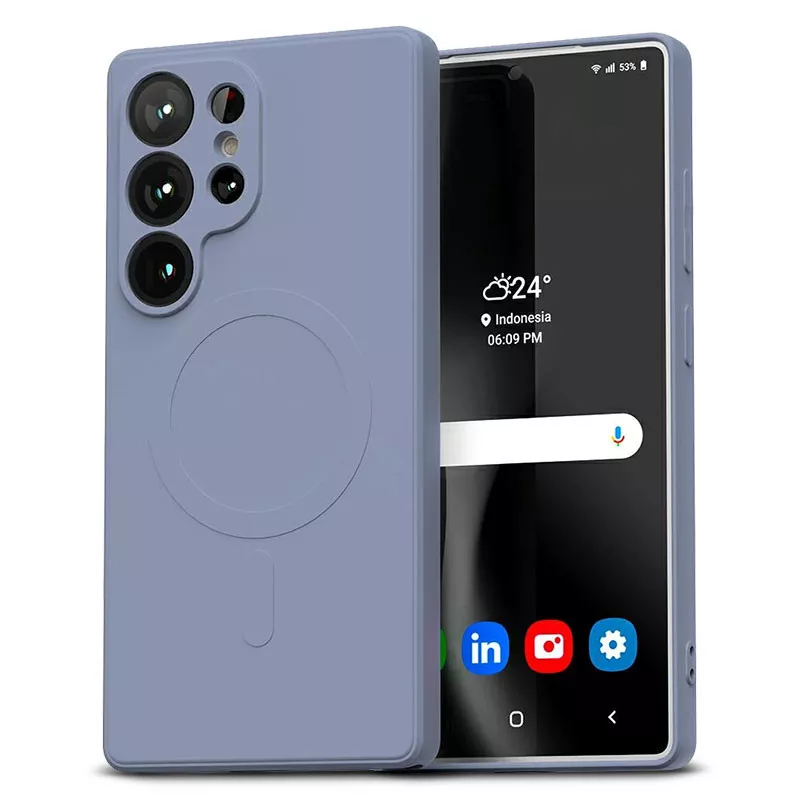 Galaxy S25 Ultra | Coque Magnétique GOOSPERY Semi Silicone MagSafe