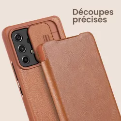 Galaxy A73 5G | Étui NILLKIN Qin Pro Série Cache Caméra