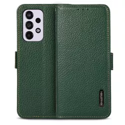 Étui Portefeuille KHAZNEH Cuir Véritable pour Galaxy A53 5G