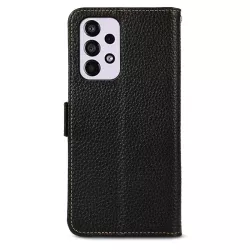 Étui Portefeuille KHAZNEH Cuir Véritable pour Galaxy A53 5G