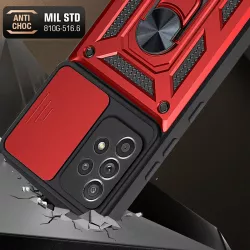 Galaxy A52 4G/5G | Coque Armor Chevalet avec Cache Caméra