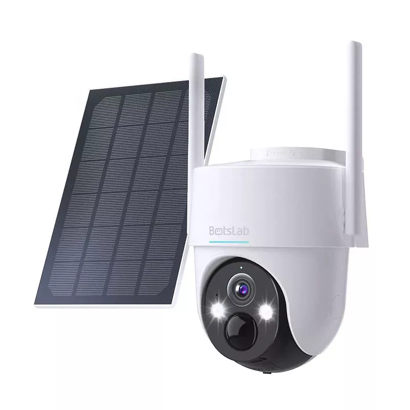 Caméra de Surveillance BOTSLAB W313 & Panneau Solaire