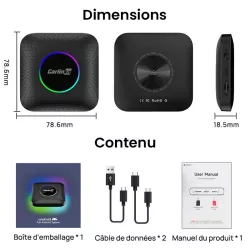 Adaptateur Sans Fil CARLINKIT TBox Plus LED