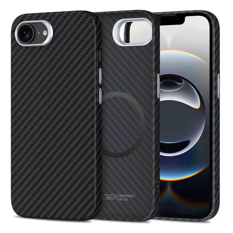 iPhone 16e | Coque MagSafe TECH-PROTECT Ion Carbon Mag