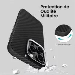iPhone 16e | Coque MagSafe TECH-PROTECT Ion Carbon Mag