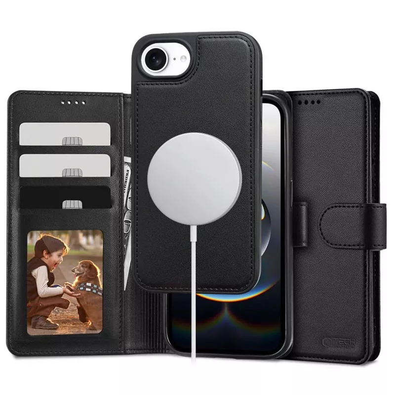 iPhone 16e | Étui Portefeuille TECH-PROTECT Wallet MagSafe