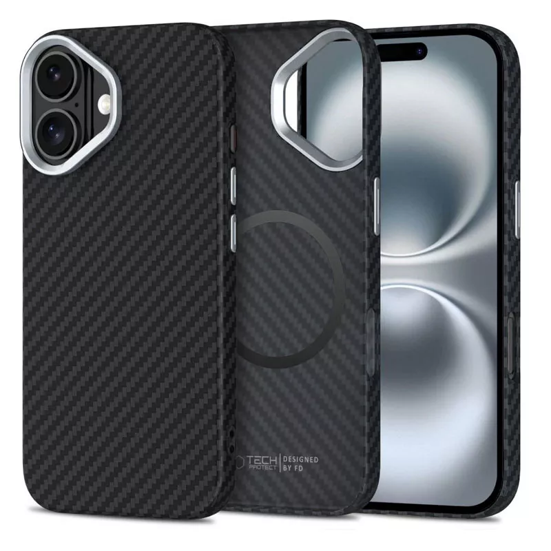 iPhone 16 | Coque MagSafe TECH-PROTECT Ion Carbon Mag