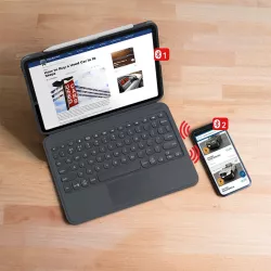 iPad 10,2' | Étui Clavier Bluetooth ZAGG Pro Keys AZERTY