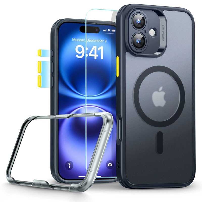 iPhone 16 | Coque MagSafe ESR Classic Pro Set HaloLock iPhone 16 | Coque MagSafe ESR Classic Pro Set HaloLock