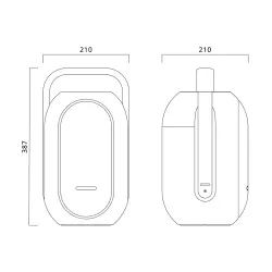 Enceinte Lampe Bluetooth RVB MUSE ML625 BT | 60W