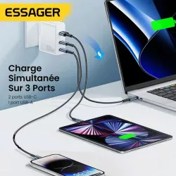 Chargeur GaN ESSAGER ECT2CA 100W