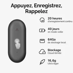 Enregistreur Vocal IA PLAUD NotePin