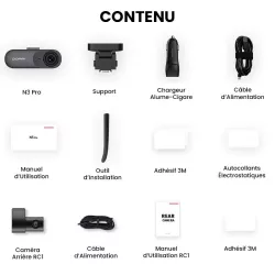 Caméra Embarquée Dashcam DDPAI Mola N3 Pro 2,5K GPS WiFi