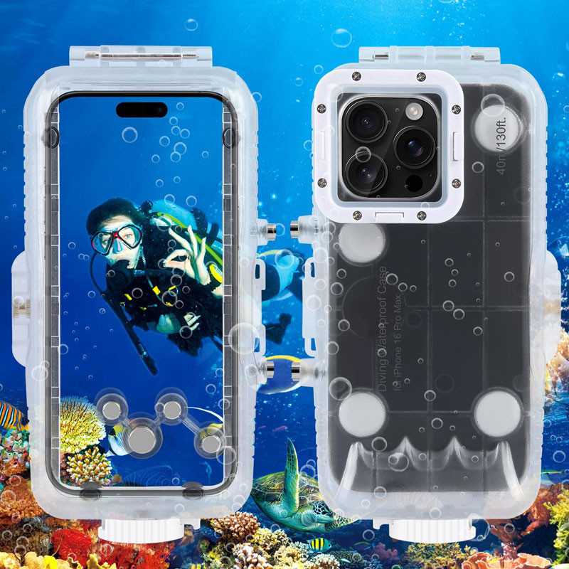 iPhone 16 Pro Max | Caisson Étanche jusqu'à 40 Mètres iPhone 16 Pro Max | Caisson Étanche jusqu'à 40 Mètres