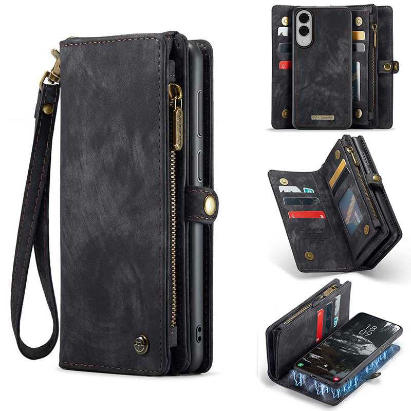 Galaxy S25 Edge | Étui Portefeuille CaseMe Coque Détachable Galaxy S25 Edge | Étui Portefeuille CaseMe Coque Détachable