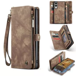 Galaxy S25 Edge | Étui Portefeuille CaseMe Coque Détachable