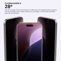 iPhone 16 Pro Max | Protection Écran Privée AMAZINGTHING Titan Privacy