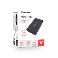 Disque Dur Externe VERBATIM Metal Mini SSD