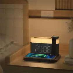 Station PROOVE Day & Chargeur Induction | Horloge | Réveil | Veilleuse