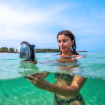 Dôme Mi-Air Mi-Eau DIVEVOLK pour Caisson Étanche SeaTouch 4 Max