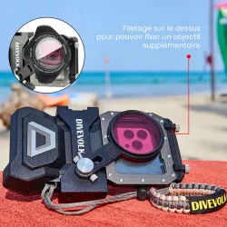 Filtre Photo Magenta DIVEVOLK M67 avec Filetage 67 mm