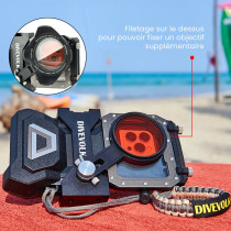 Filtre Photo Rouge DIVEVOLK M67 avec Filetage 67 mm