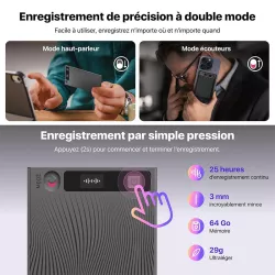 Enregistreur Vocal IA MOBVOI TicNote