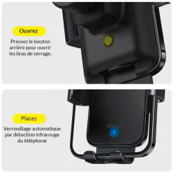 Support Smartphone pour Voiture BASEUS Solar Power