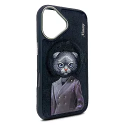 iPhone 16 | Coque MagSafe NIMMY FRIENDS CatWalk Brodée