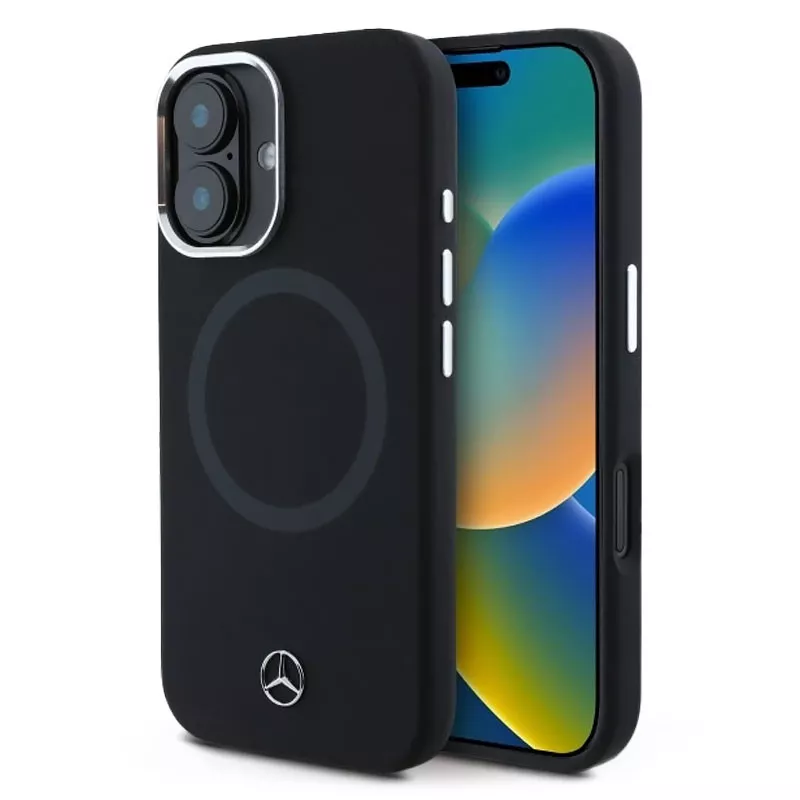 iPhone 16 | Coque MagSafe MERCEDES Silicone Tonal Logo Star