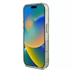 iPhone 16 | Coque MagSafe GUESS Glitter Flowers Triangle